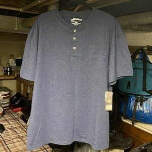 Stone Mountain short sleeve henley XXL